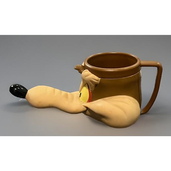 Set Of 2 VTG Looney Tunes Wile E. Coyote 3D Mug Cup 1992 Warner Bros -Includes 2 - Picture 4 of 10